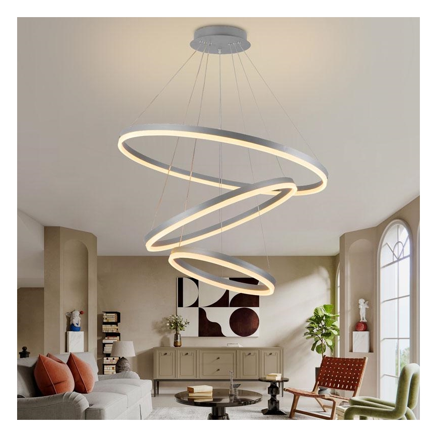 LED Димируем пендел LED/125W/230V 3000-6500K Ø 80 см + дистанционно управление