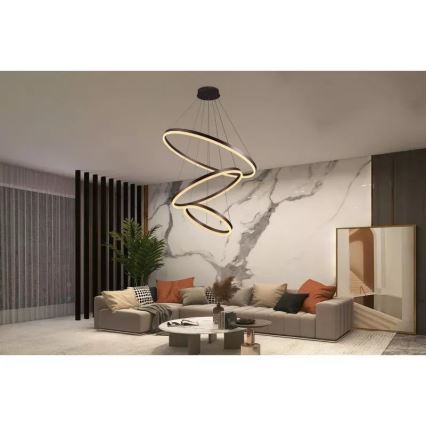 LED Димируем пендел LED/125W/230V 3000-6500K Ø 80 см + дистанционно управление
