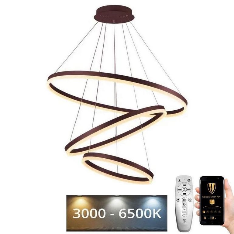 LED Димируем пендел LED/125W/230V 3000-6500K Ø 80 см + дистанционно управление