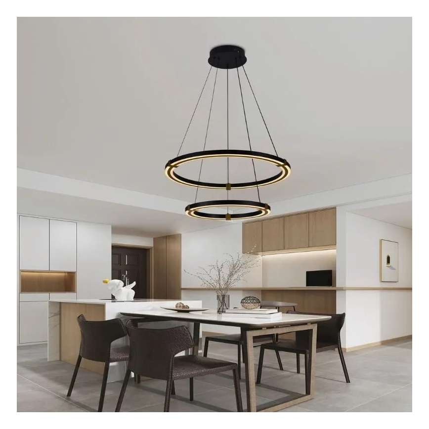 LED Димируем пендел LED/130W/230V 3000-6500K Ø 60 см + дистанционно управление
