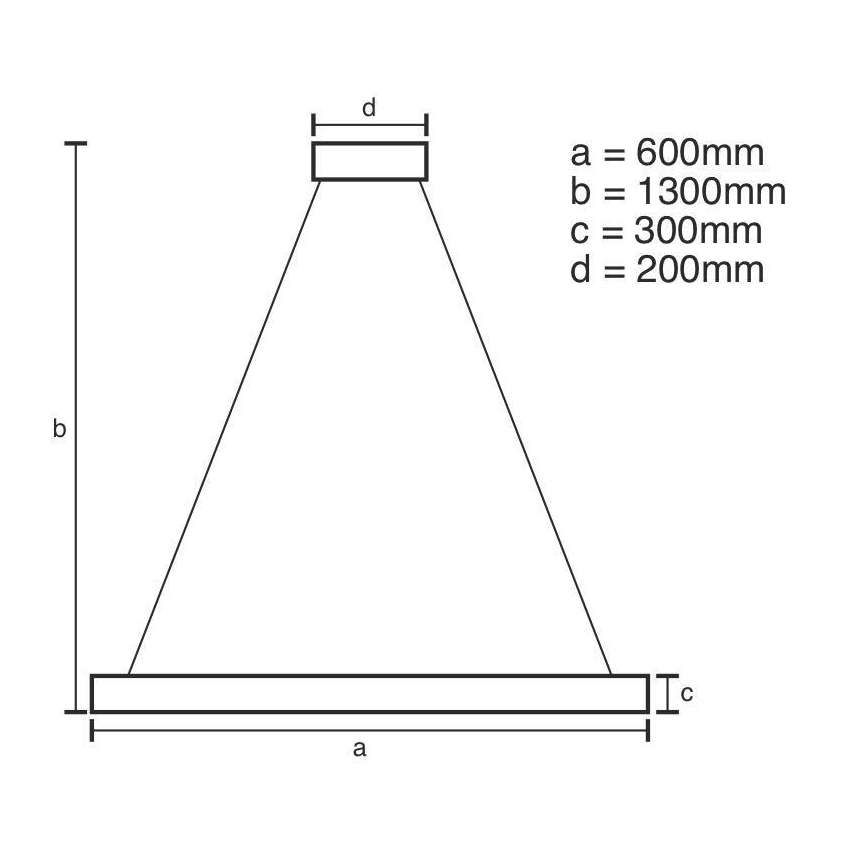 LED Димируем кристален полилей на връв LED/130W/230V 3000-6500K златист + дистанционно управление