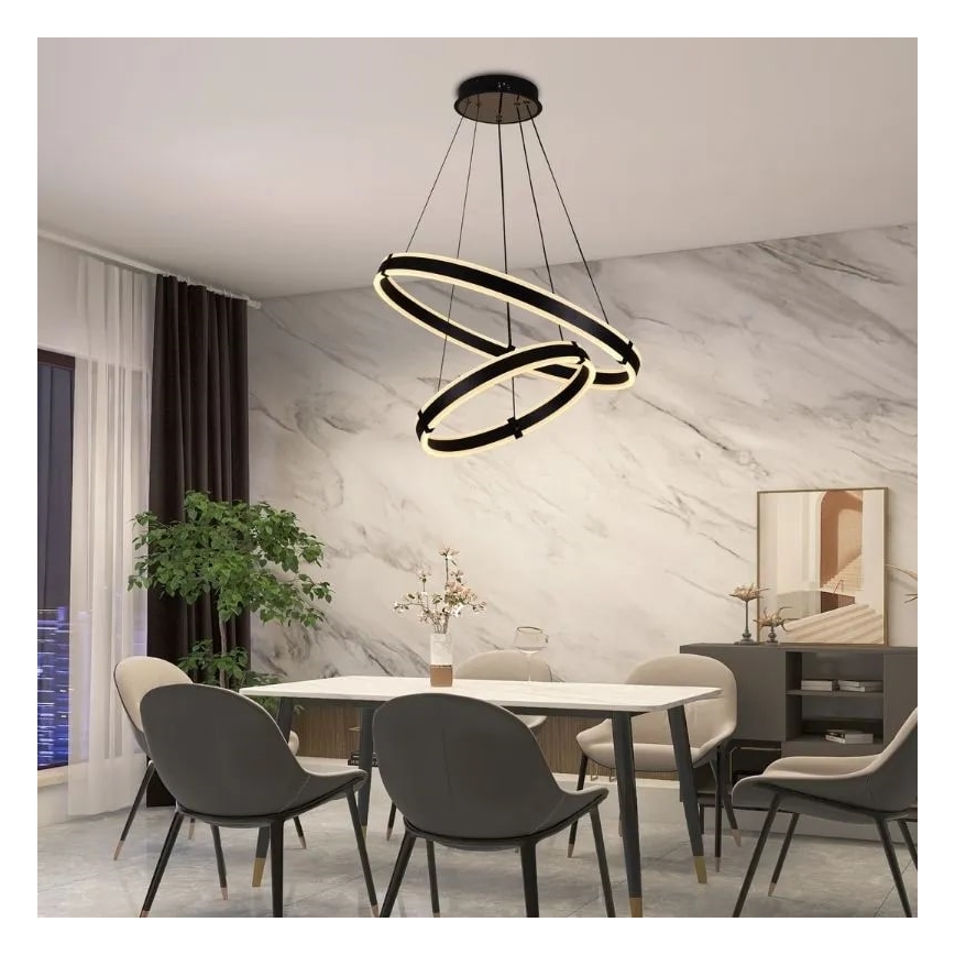 LED Димируем пендел LED/140W/230V 3000-6500K Ø 60 см + дистанционно управление
