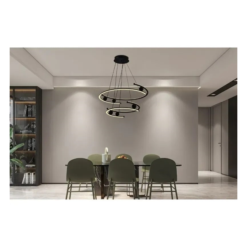LED Димируем пендел LED/170W/230V 3000-6500K Ø 80 см + дистанционно управление