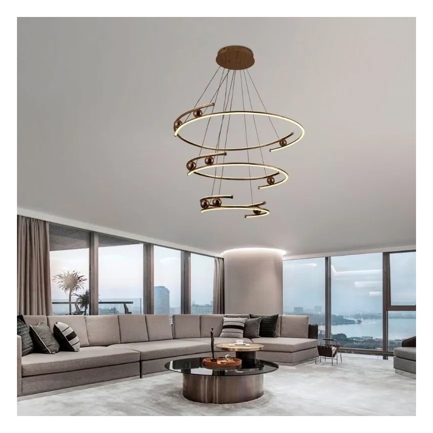 LED Димируем пендел LED/170W/230V 3000-6500K Ø 80 см + дистанционно управление
