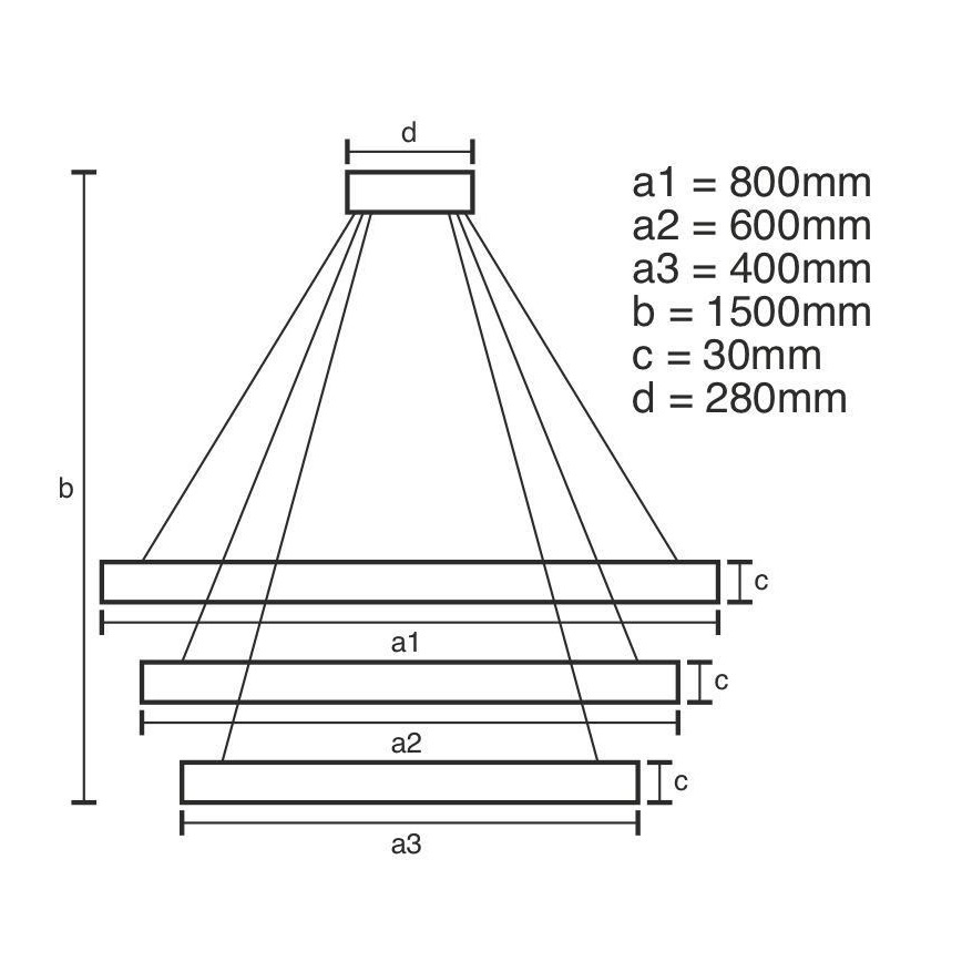 LED Димируем кристален полилей на връв LED/210W/230V 3000-6500K сребрист + дистанционно управление