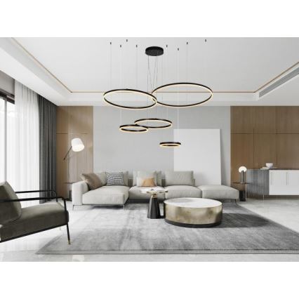 LED Димируем пендел LED/220W/230V 3000-6500K Ø 100 см + дистанционно управление