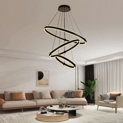 LED Димируем пендел LED/250W/230V 3000-6500K Ø 80 см + дистанционно управление