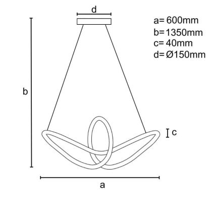 LED Димируем пендел LED/25W/230V 3000-6500K + дистанционно управление