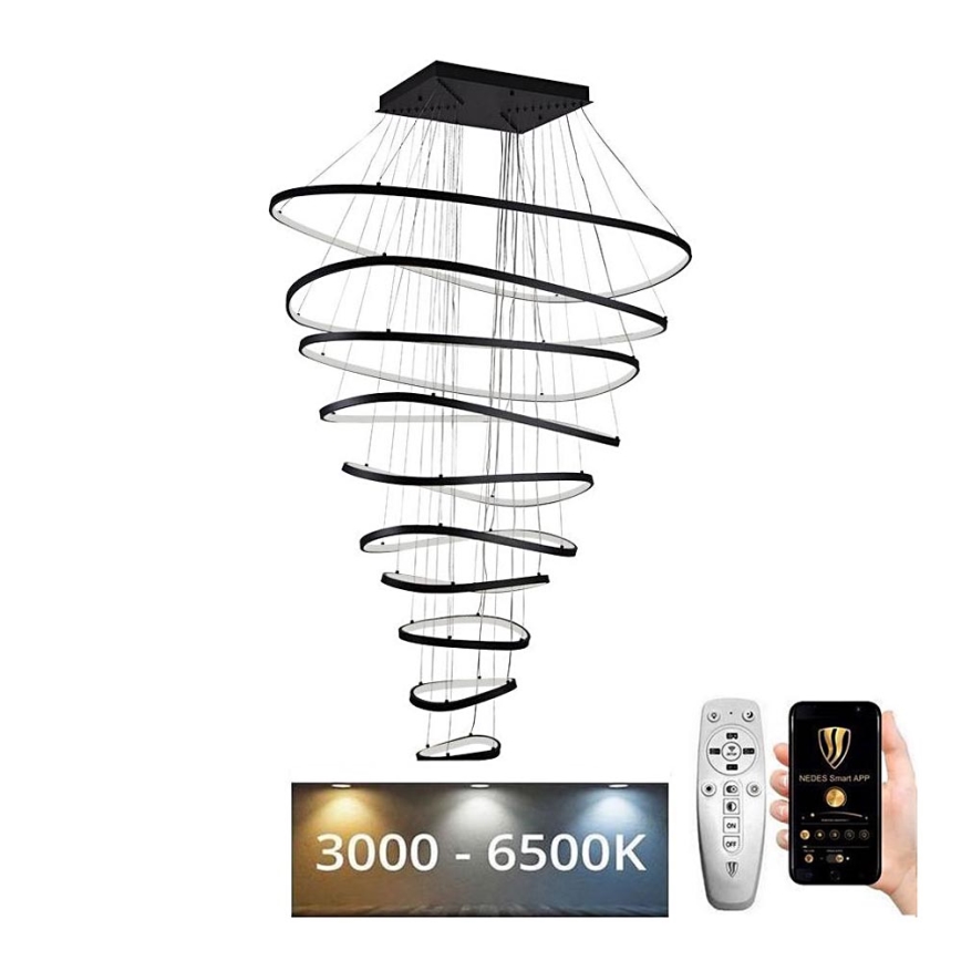 LED Димируем пендел LED/370W/230V 3000-6500K Ø 100 см + дистанционно управление