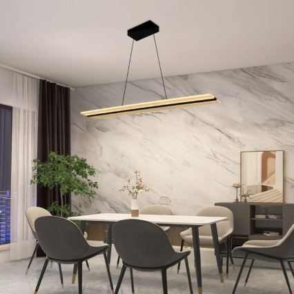 LED Димируем пендел LED/40W/230V 3000-6500K черен + дистанционно управление