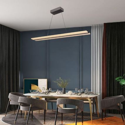 LED Димируем пендел LED/40W/230V 3000-6500K хром + дистанционно управление