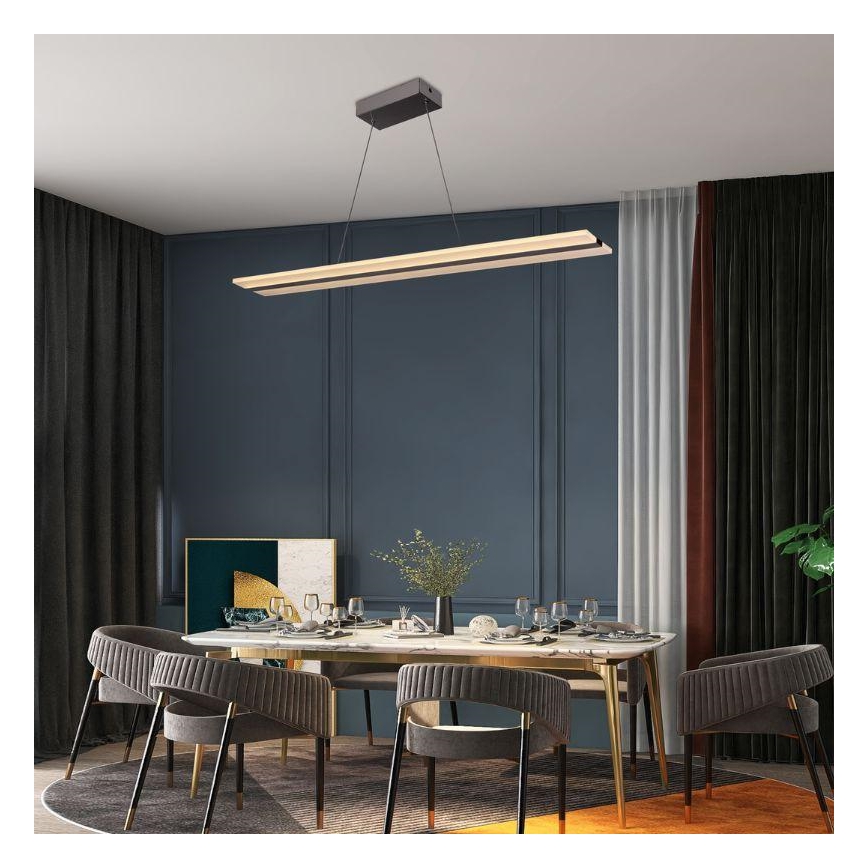 LED Димируем пендел LED/40W/230V 3000-6500K хром + дистанционно управление