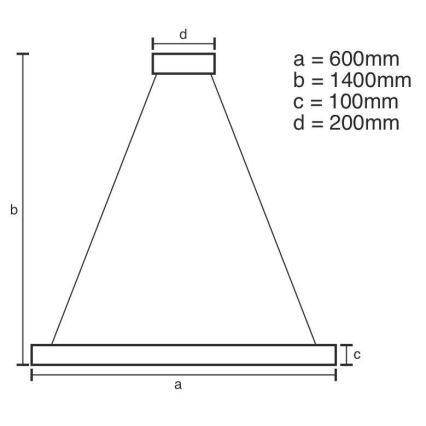 LED Димируем кристален полилей на нишка LED/40W/230V 3000-6500K лъскав хром + дистанционно управление