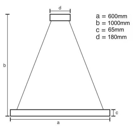 LED Димируем кристален полилей на нишка LED/40W/230V 3000-6500K лъскав хром + дистанционно управление