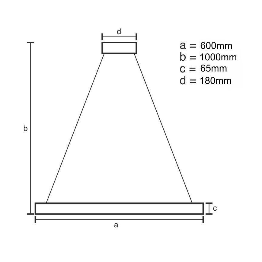 LED Димируем кристален полилей на нишка LED/40W/230V 3000-6500K лъскав хром + дистанционно управление
