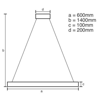 LED Димируем кристален полилей на връв LED/40W/230V 3000-6500K хром/златист + дистанционно управление