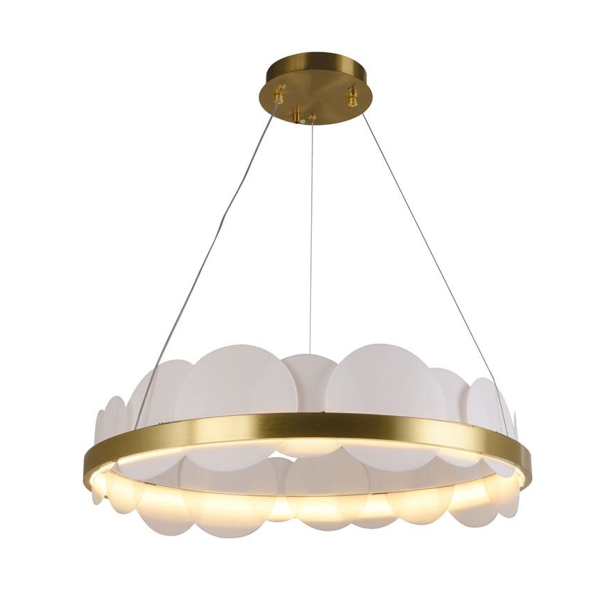 LED Димируем пендел LED/40W/230V 3000-6500K златист + дистанционно управление