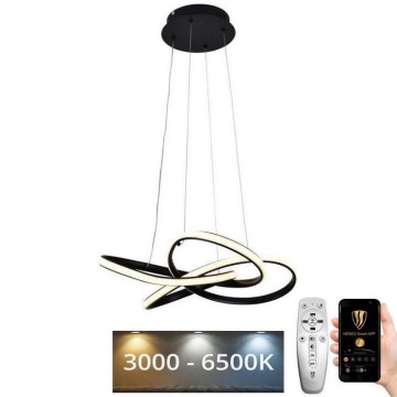LED Димируем пендел LED/40W/230V 3000-6500K Ø 48 см черен + дистанционно управление