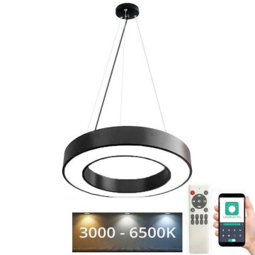LED Димируем пендел LED/45W/230V 3000-6500K черен + дистанционно управление