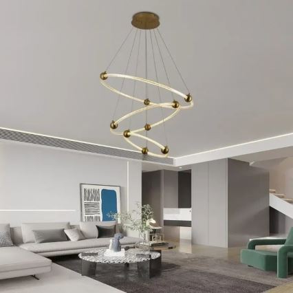 LED Димируем пендел LED/45W/230V 3000-6500K Ø 80 см + дистанционно управление