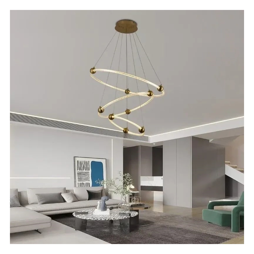 LED Димируем пендел LED/45W/230V 3000-6500K Ø 80 см + дистанционно управление