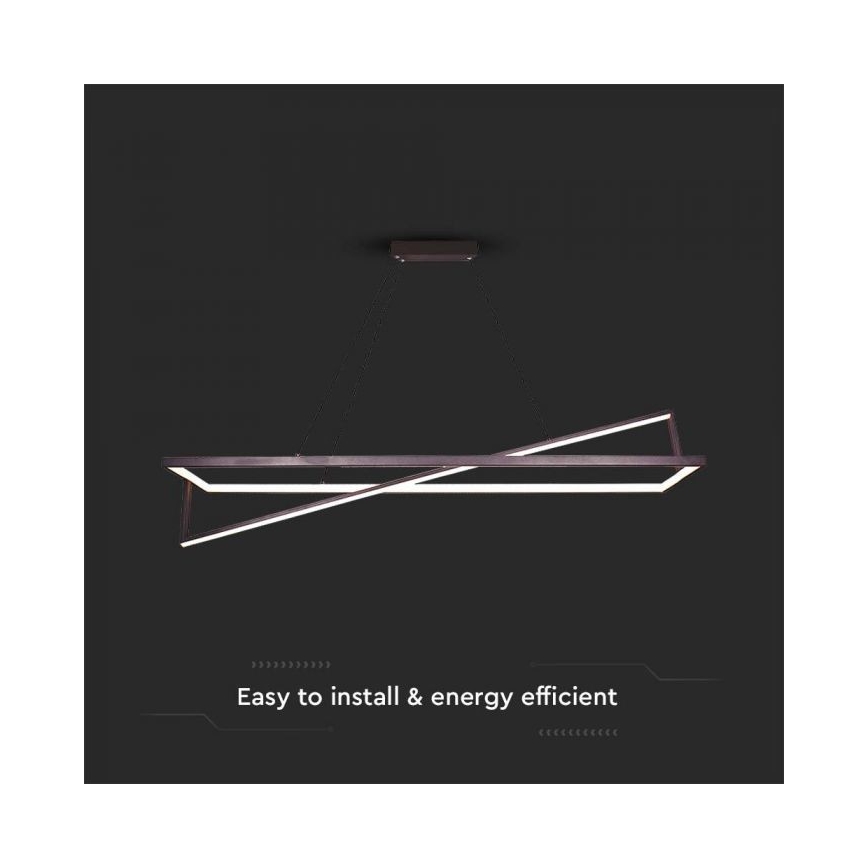 LED Димируем пендел LED/45W/230V 3000K 114 см черен