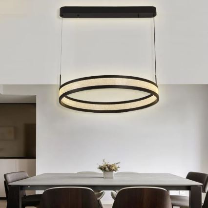 LED Димируем пендел LED/45W/230V 3000-6500K черен + дистанционно управление
