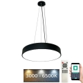 LED Димируем пендел LED/50W/230V 3000-6500K черен + дистанционно управление