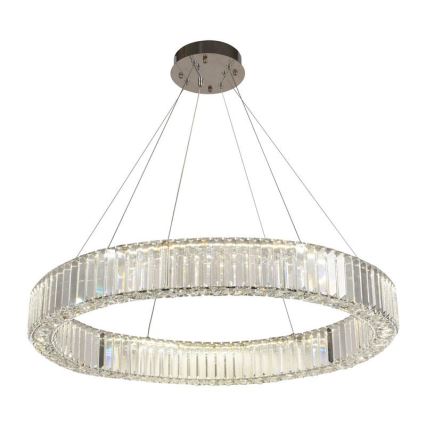 LED Димируем кристален полилей на нишка LED/50W/230V 3000-6500K лъскав хром + дистанционно управление