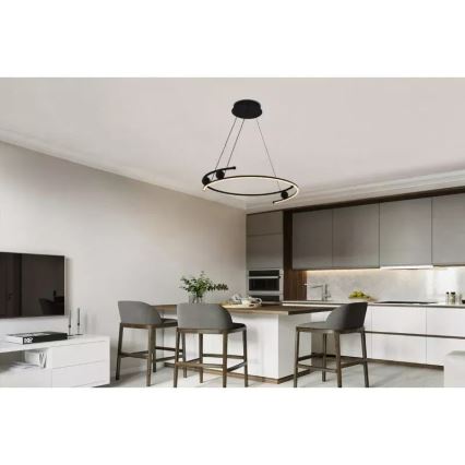 LED Димируем пендел LED/50W/230V 3000-6500K Ø 60 см + дистанционно управление