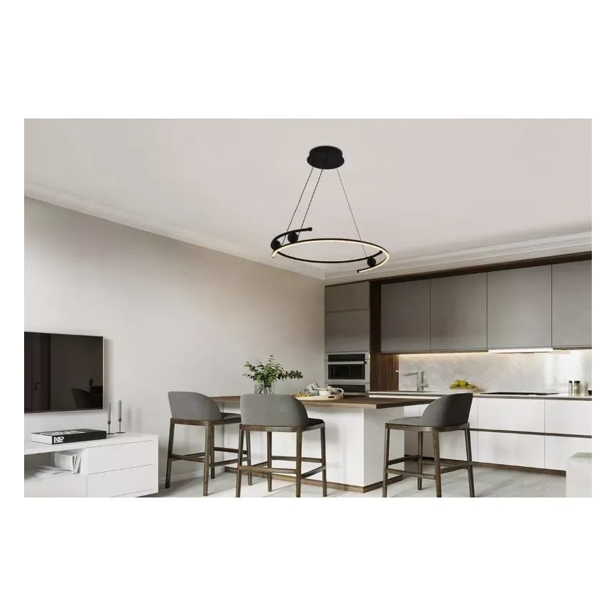 LED Димируем пендел LED/50W/230V 3000-6500K Ø 60 см + дистанционно управление