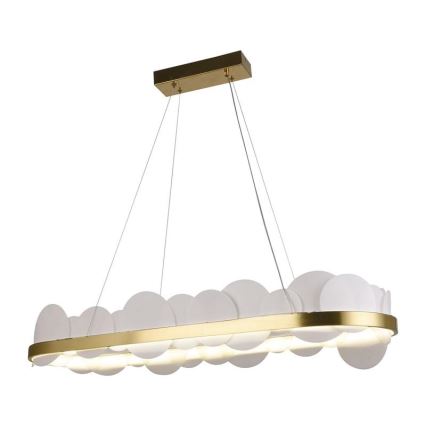 LED Димируем пендел LED/50W/230V 3000-6500K златист + дистанционно управление