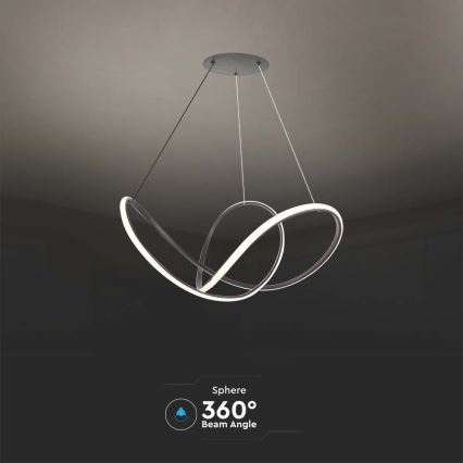 LED Димируем пендел LED/50W/230V 3000K черен