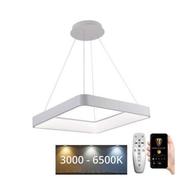 LED Димируем пендел LED/55W/230V 3000-6500K бял + дистанционно управление