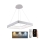 LED Димируем пендел LED/55W/230V 3000-6500K бял + дистанционно управление