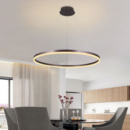 LED Димируем пендел LED/55W/230V 3000-6500K Ø 80 см + дистанционно управление