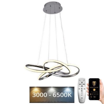 LED Димируем пендел LED/65W/230V 3000-6500K хром + дистанционно управление