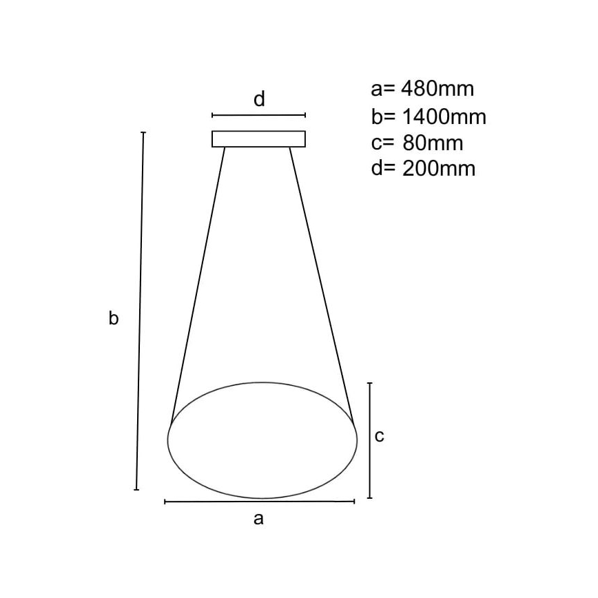 LED Димируем пендел LED/65W/230V 3000-6500K хром + дистанционно управление