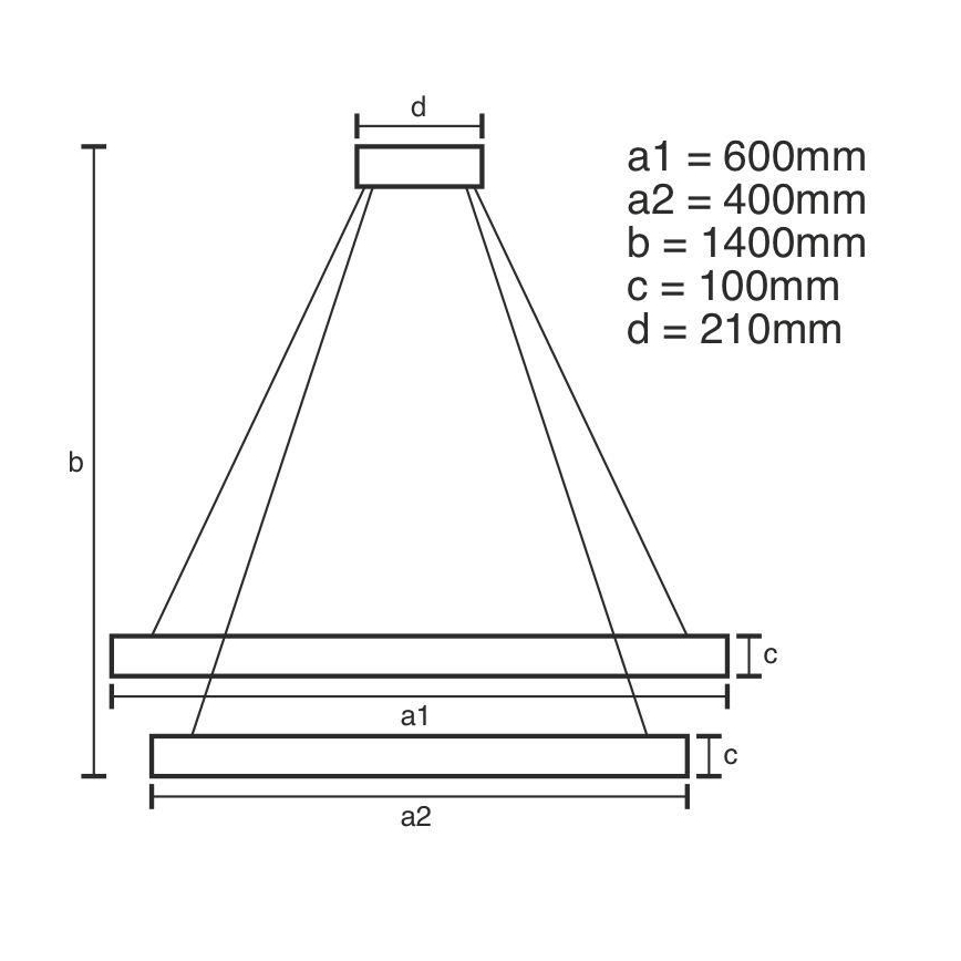 LED Димируем кристален полилей на нишка LED/65W/230V 3000-6500K лъскав хром + дистанционно управление