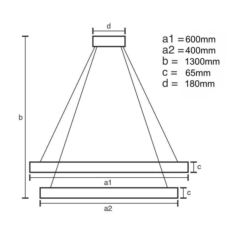 LED Димируем кристален полилей на нишка LED/65W/230V 3000-6500K лъскав хром + дистанционно управление