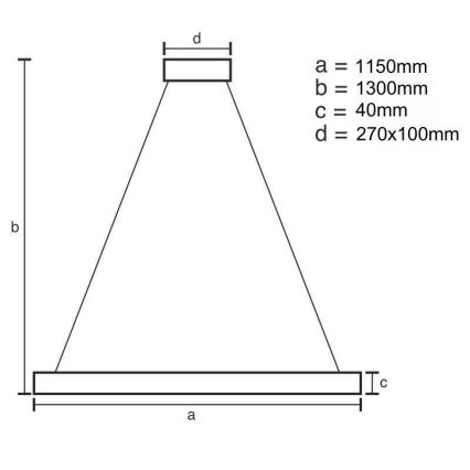 LED Димируем пендел LED/65W/230V 3000-6500K + дистанционно управление