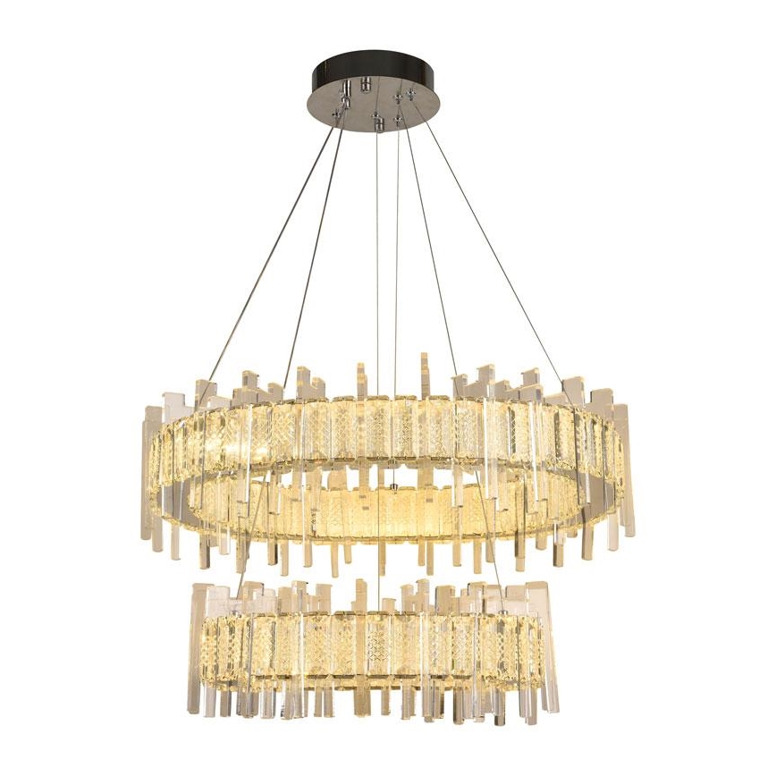 LED Димируем кристален полилей на връв LED/65W/230V 3000-6500K + дистанционно управление
