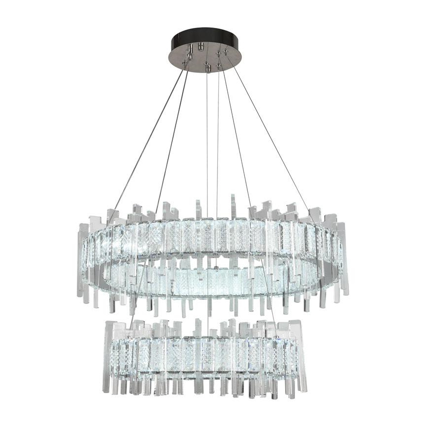 LED Димируем кристален полилей на връв LED/65W/230V 3000-6500K + дистанционно управление