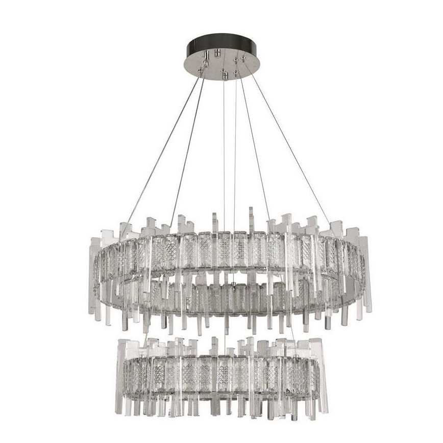 LED Димируем кристален полилей на връв LED/65W/230V 3000-6500K + дистанционно управление