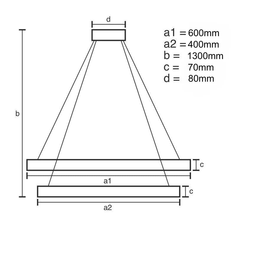 LED Димируем кристален полилей на връв LED/65W/230V 3000-6500K + дистанционно управление