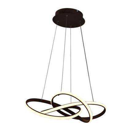 LED Димируем пендел LED/65W/230V 3000-6500K кафяв + дистанционно управление