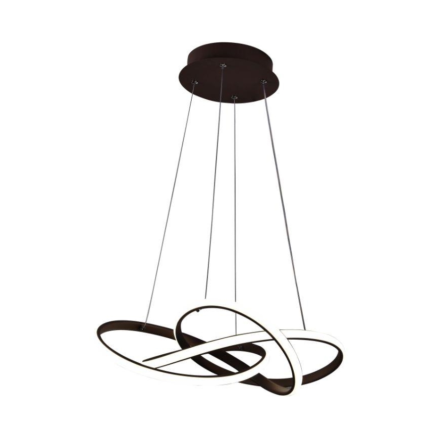 LED Димируем пендел LED/65W/230V 3000-6500K кафяв + дистанционно управление