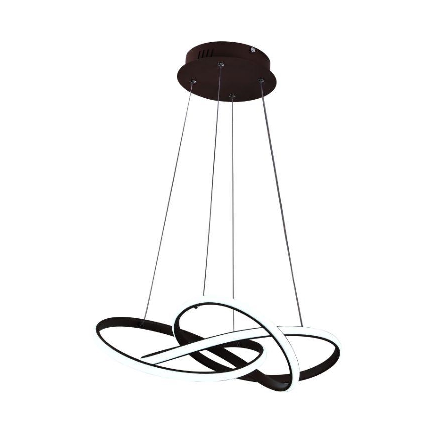 LED Димируем пендел LED/65W/230V 3000-6500K кафяв + дистанционно управление