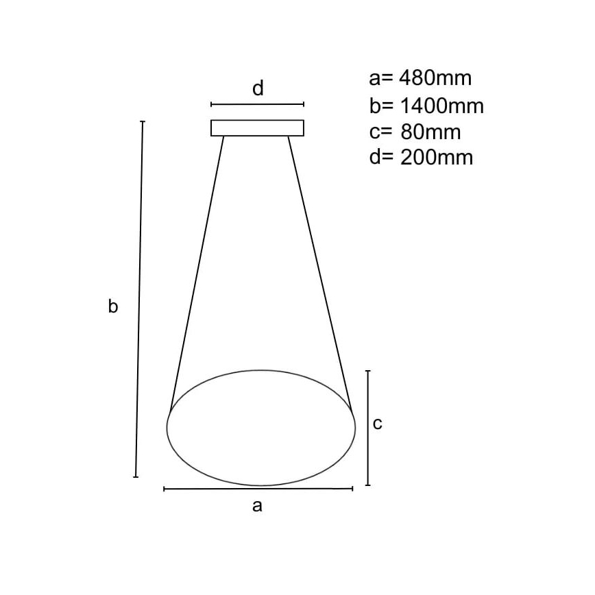LED Димируем пендел LED/65W/230V 3000-6500K кафяв + дистанционно управление
