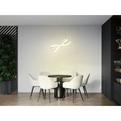 LED Димируем пендел LED/70W/230V 3000-6500K бял + дистанционно управление